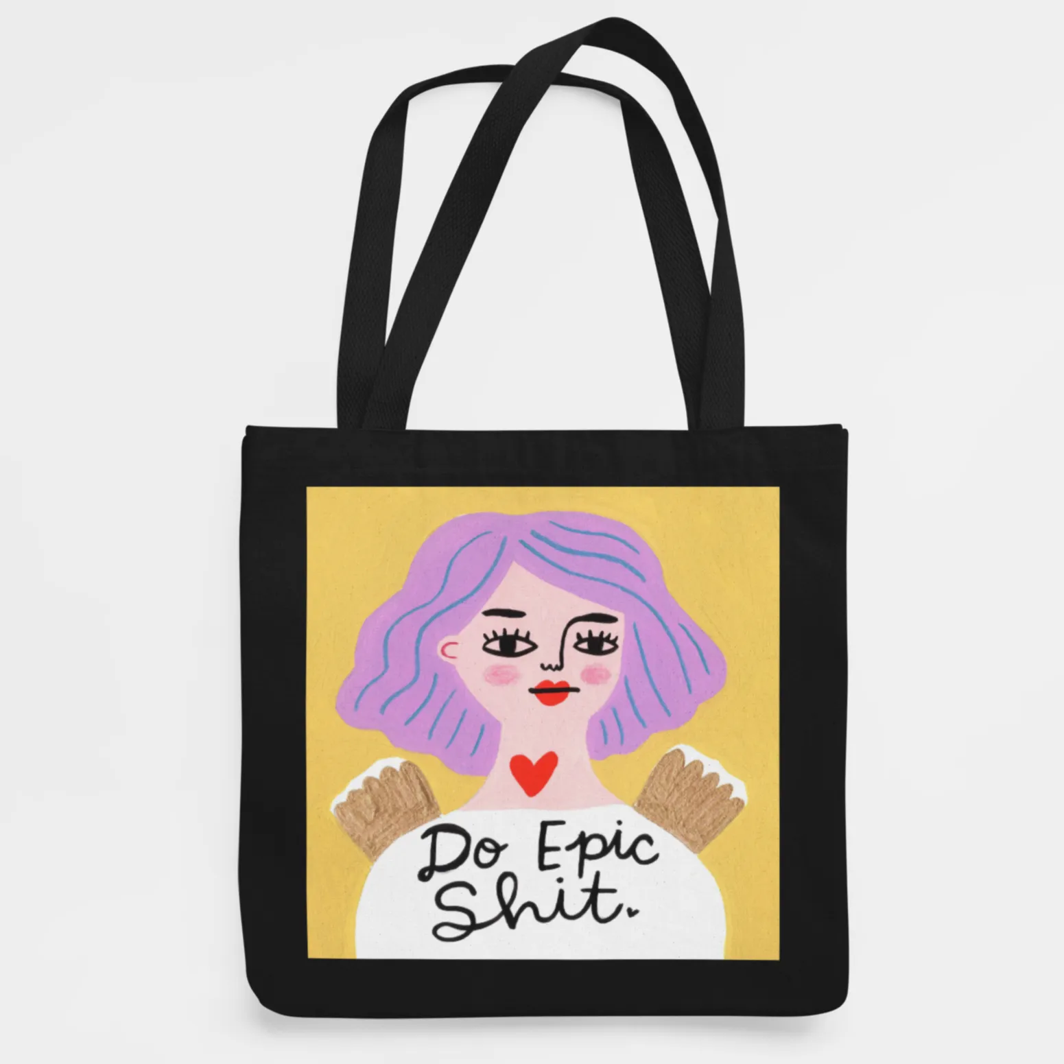 Do Epic Shit Grumpy Angel Tote Bag