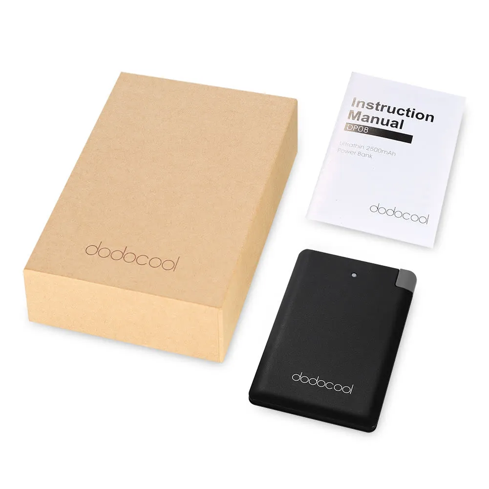 Dodocool MFi Certified Ultra Thin 2500mAh Portable Charger and power bank