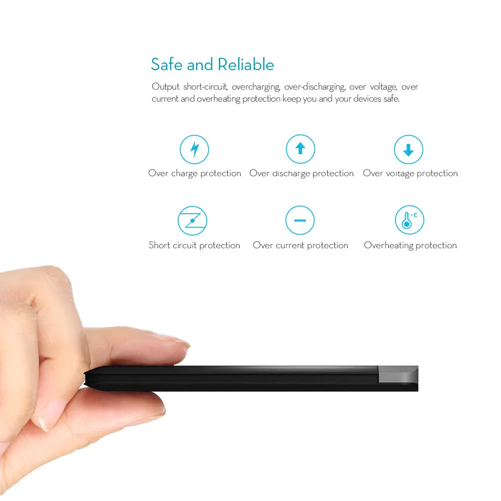 Dodocool MFi Certified Ultra Thin 2500mAh Portable Charger and power bank