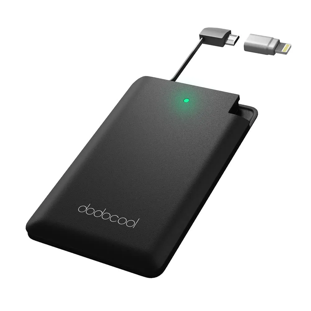 Dodocool MFi Certified Ultra Thin 2500mAh Portable Charger and power bank