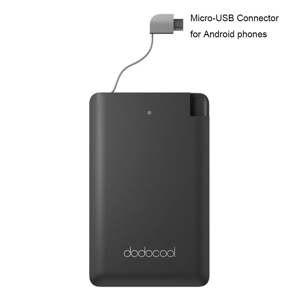 Dodocool MFi Certified Ultra Thin 2500mAh Portable Charger and power bank