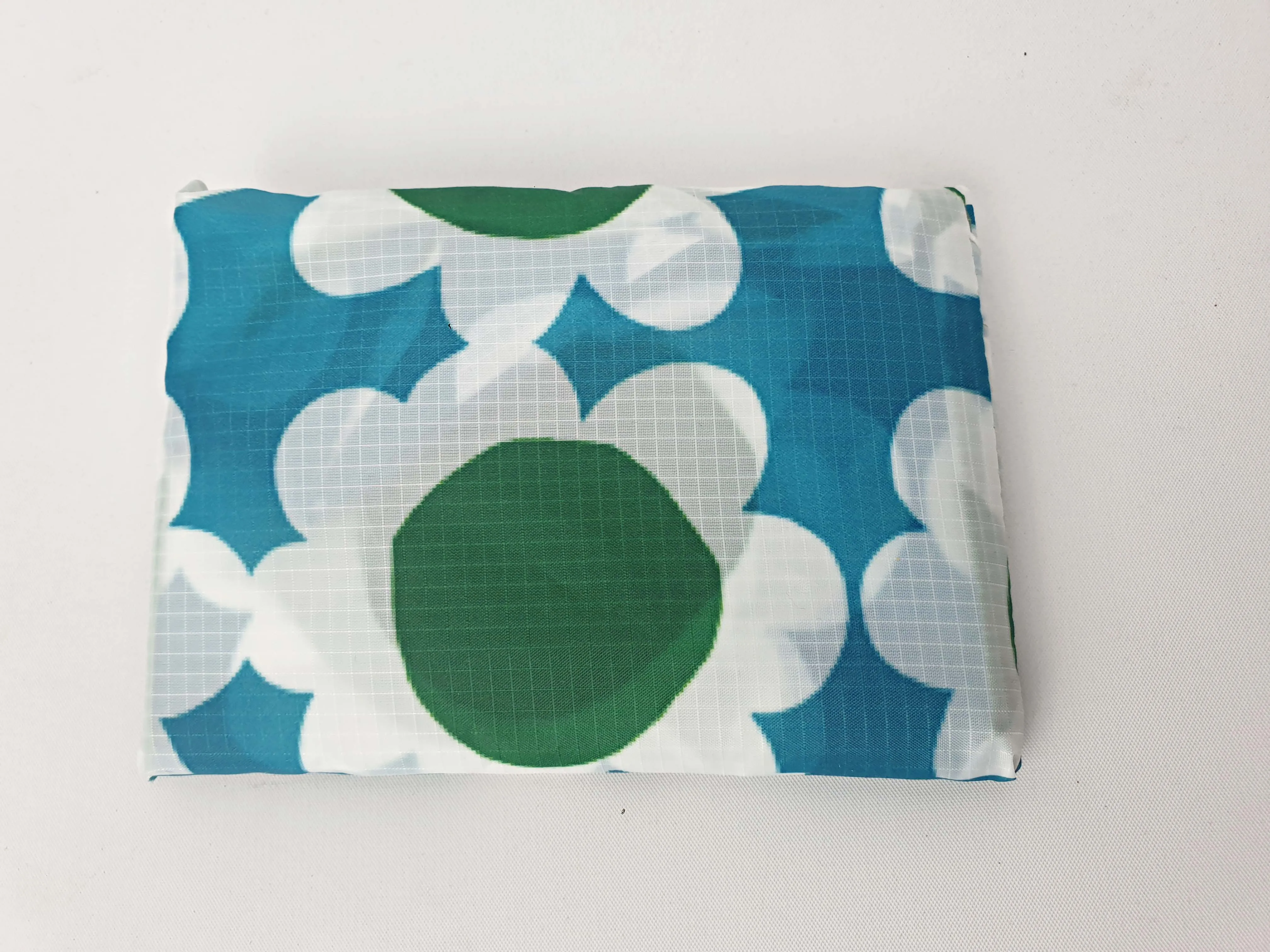 Doops blue daisy print compact shopping bag