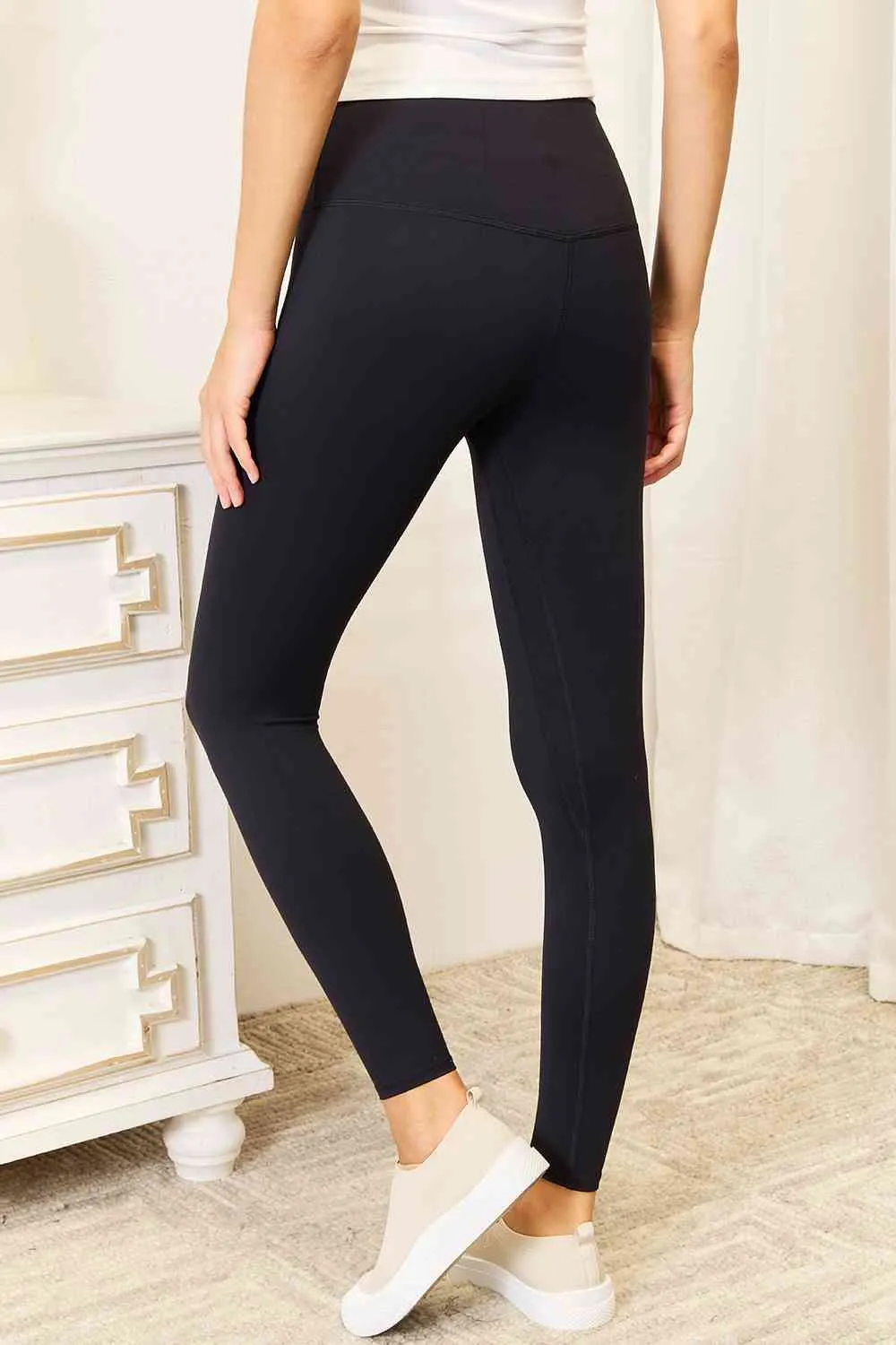 Double Take Wide Waistband Sports Leggings (2 Colors)