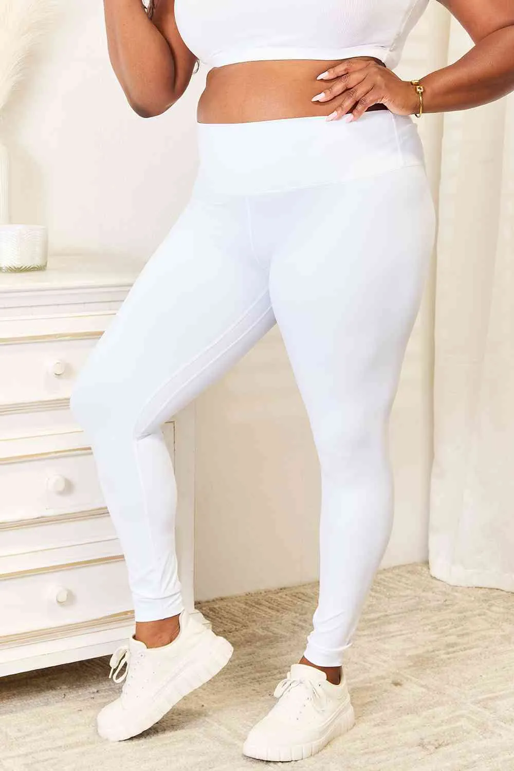 Double Take Wide Waistband Sports Leggings (2 Colors)