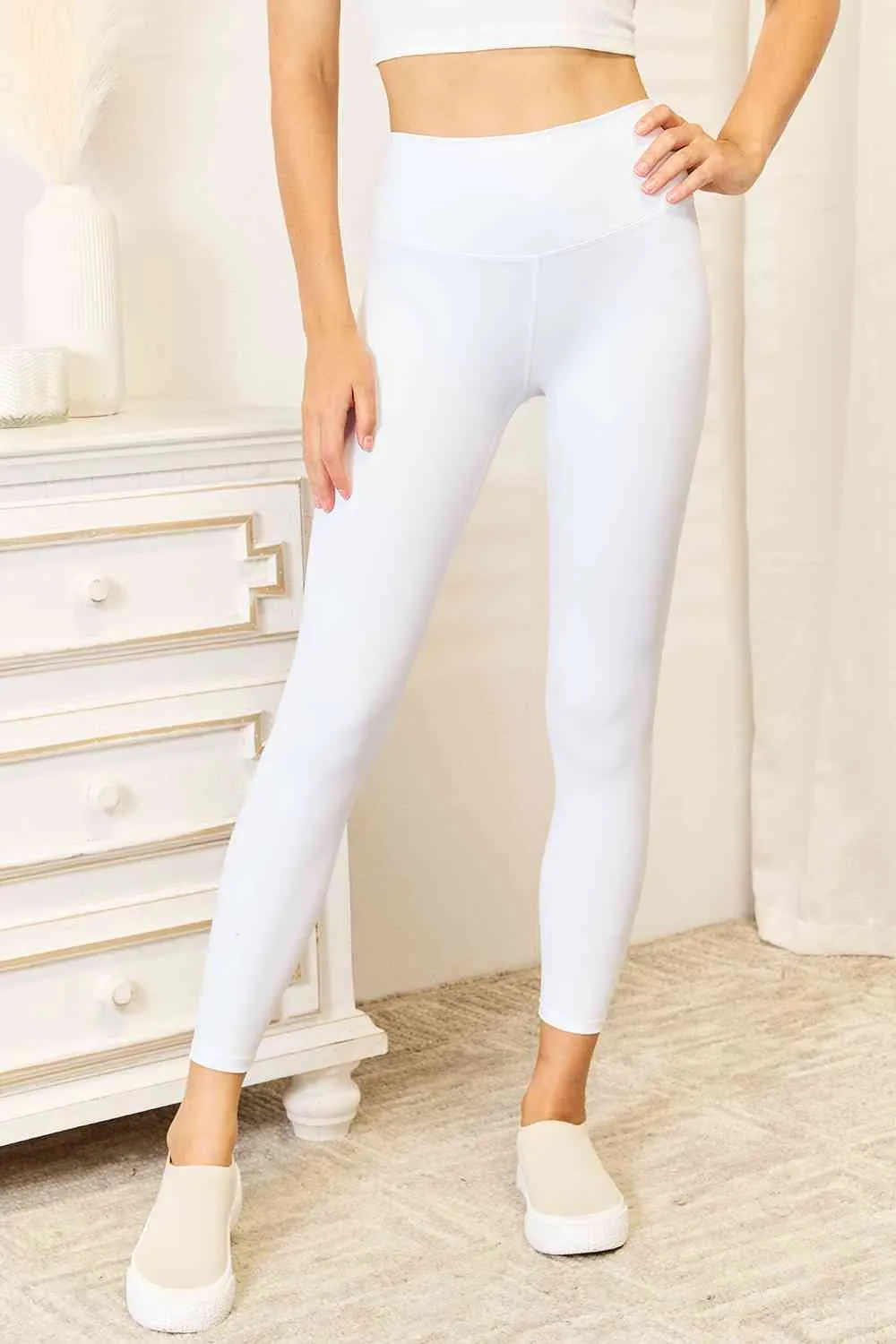 Double Take Wide Waistband Sports Leggings (2 Colors)