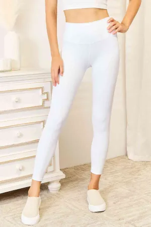 Double Take Wide Waistband Sports Leggings (2 Colors)