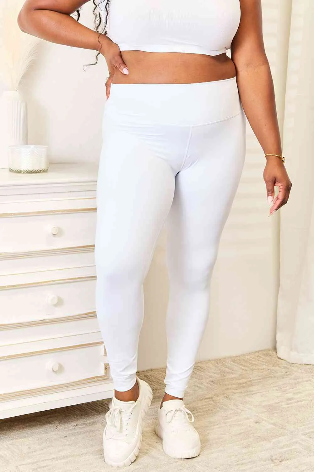 Double Take Wide Waistband Sports Leggings (2 Colors)