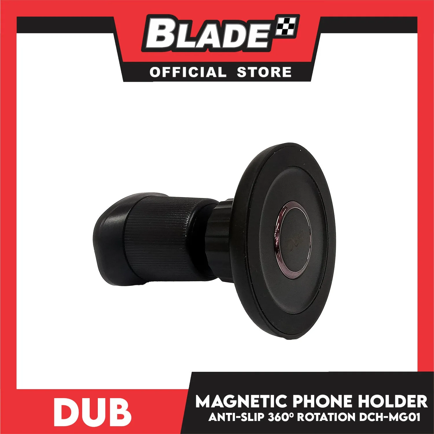 Dub Magnetic Car Phone Holder with Double Lock for Stable Use, Anti-slip, 360 Rotation DCH-MG01