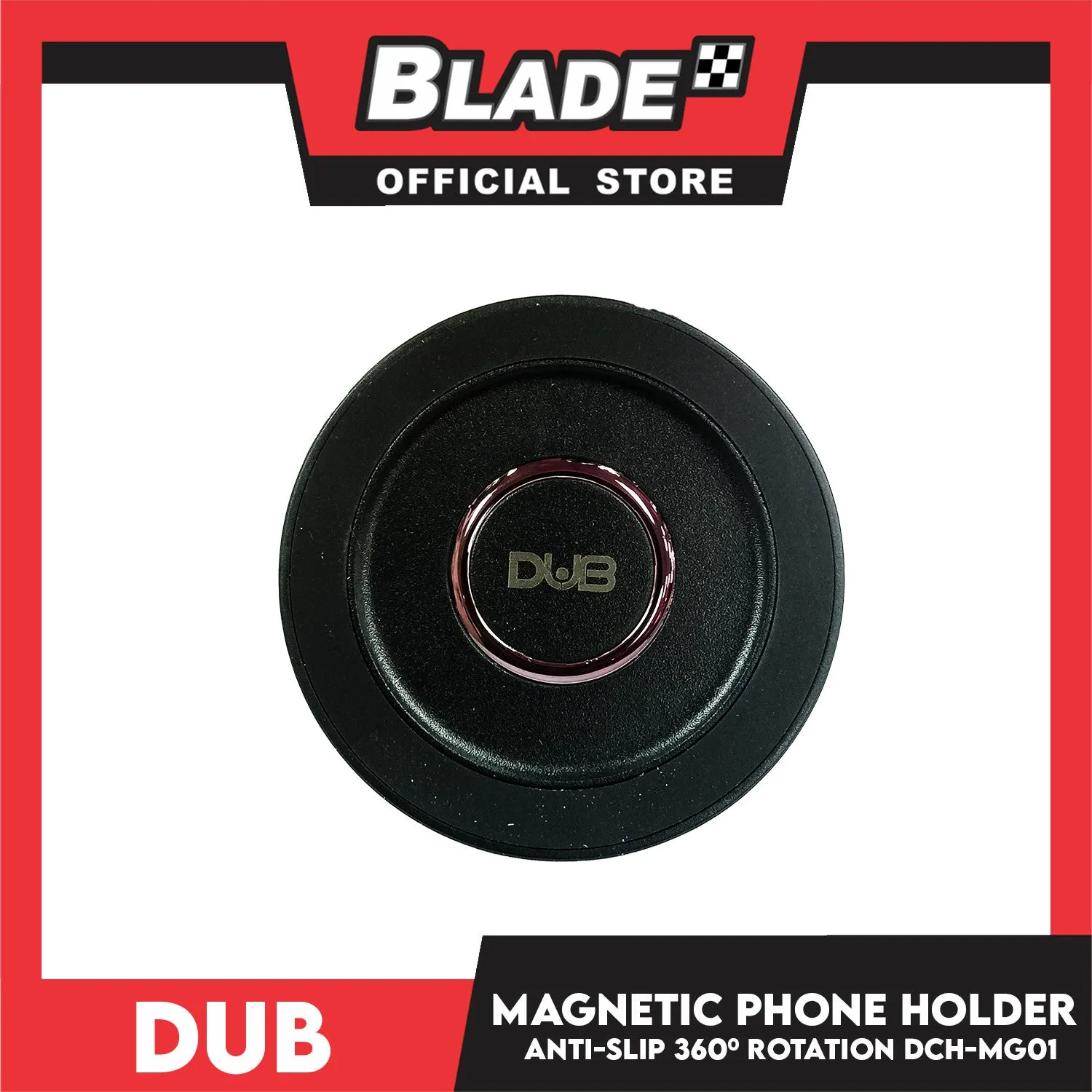 Dub Magnetic Car Phone Holder with Double Lock for Stable Use, Anti-slip, 360 Rotation DCH-MG01