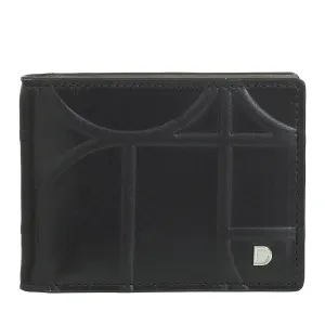 DUDU Men's leather wallet printed with clip stopsoldi, small compact thin wallet with rfid protection - credit card holder and rear zip