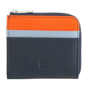 DUDU Men's Leather Wallet with Kear, Compact Small Women's Wallet, External Zip, Coins and Card Cards