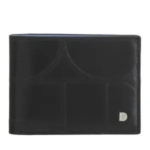 DUDU Men's Wallet Rfid Bloc in Printed Leather, Small Scheme Portfoli