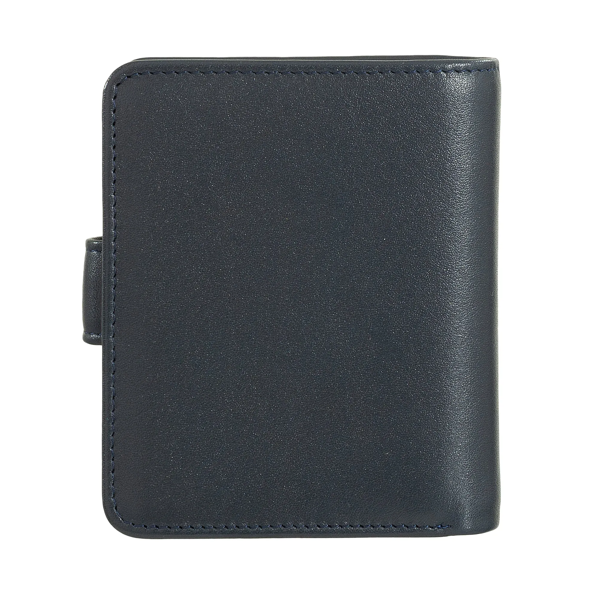 Dudu small leather wallet with zipper door, compact handbag portfolio with button closure, banknotes, card holder and RFID protection
