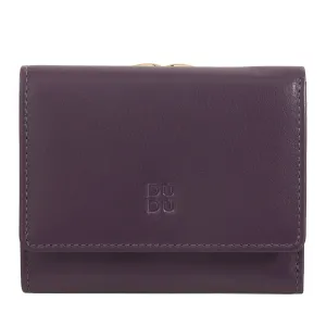 DUDU WOMEN SMALL IN RFID WOMEN'S LEATHER WITH ACCAMONE CLIC CLAC COMPACT 6 CARD CARD CARD