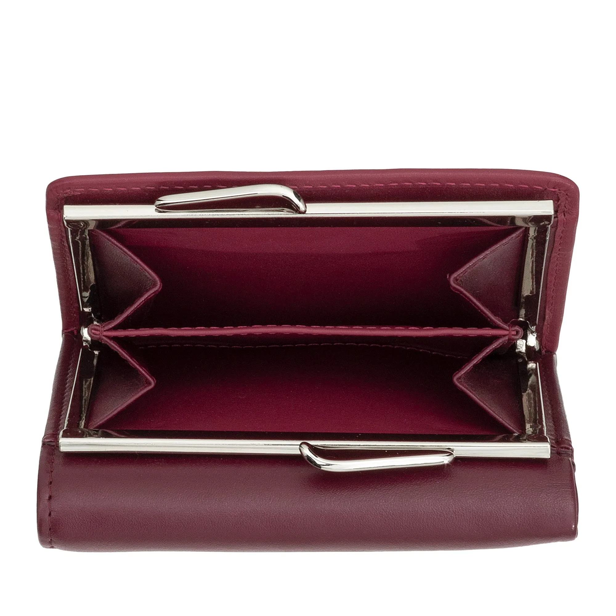 DUDU WOMEN SMALL IN RFID WOMEN'S LEATHER WITH ACCAMONE CLIC CLAC COMPACT 6 CARD CARD CARD