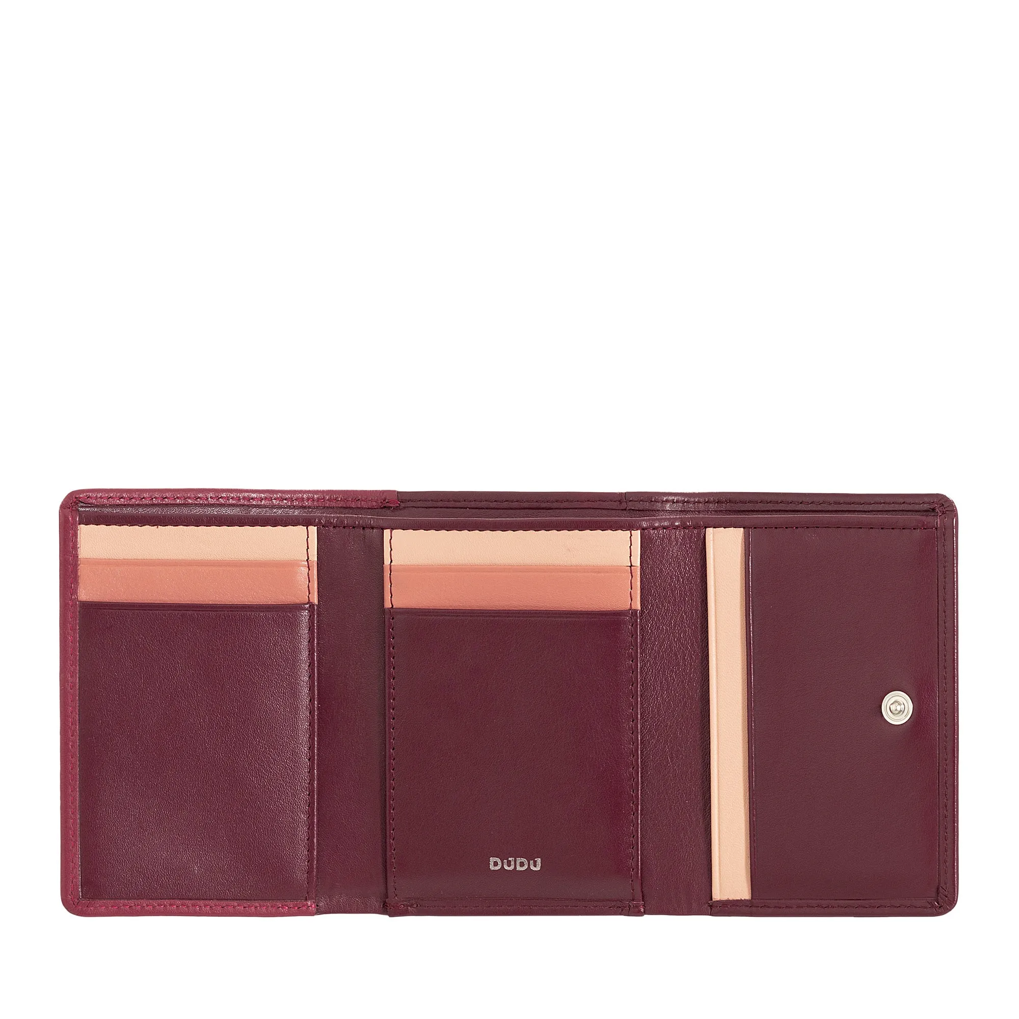 DUDU WOMEN SMALL IN RFID WOMEN'S LEATHER WITH ACCAMONE CLIC CLAC COMPACT 6 CARD CARD CARD