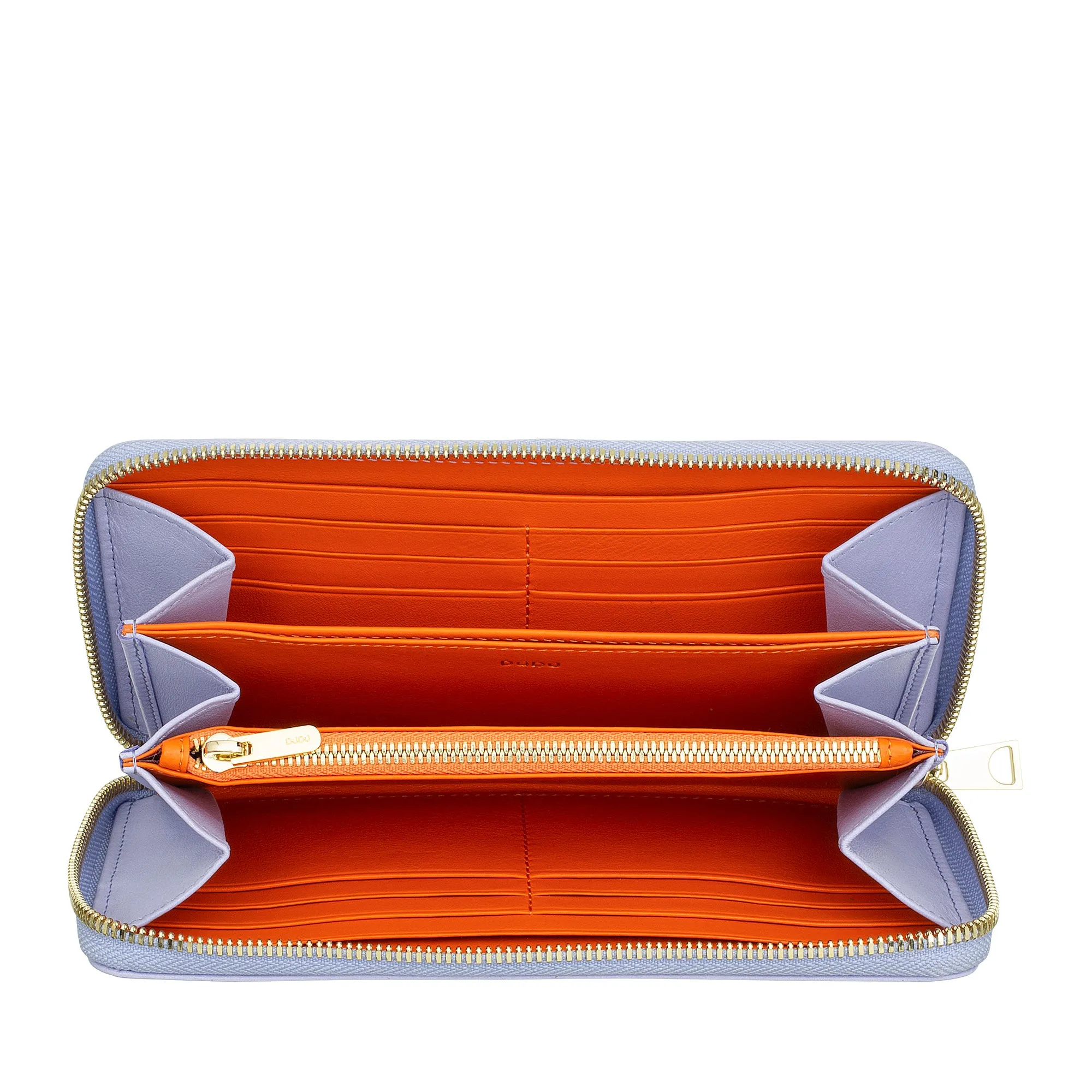 DUDU WOMEN'S WOMEN'S LARGE RFID of real printed leather, AROUND ZIP WALLS WITH CARD RATE CARD AND LAME LOCK