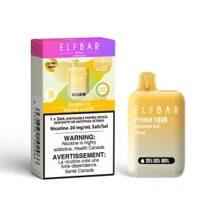 Elf Bar Prime 1800 - Banana Ice Disposable Vape