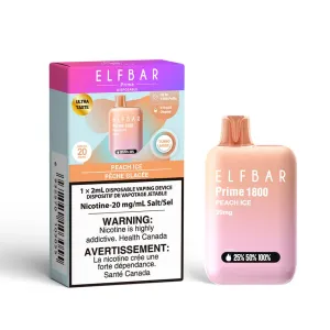 Elf Bar Prime 1800 - Peach Ice Disposable Vape