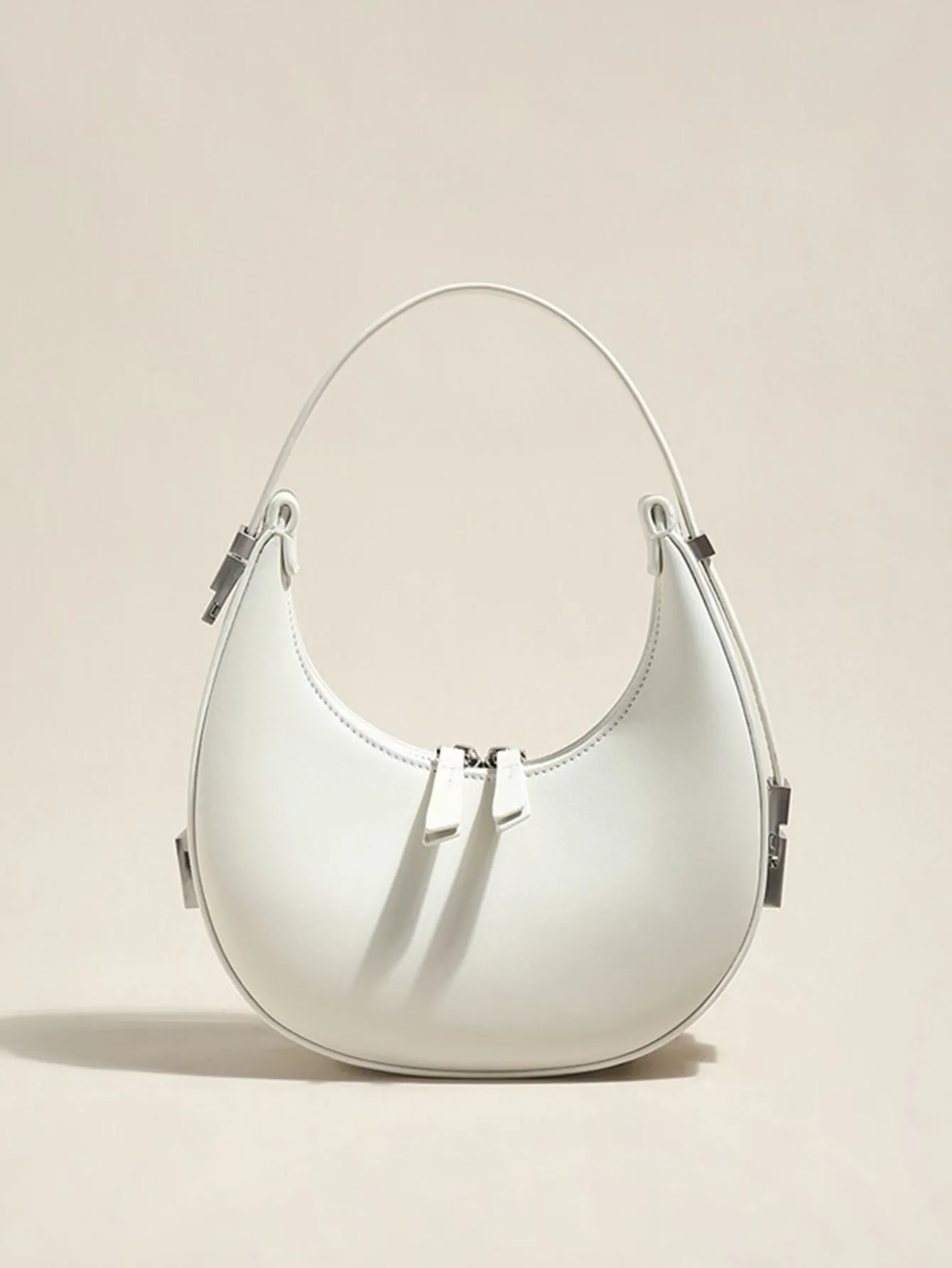 Ella Mini Hobo Bag - White- FD ⚡