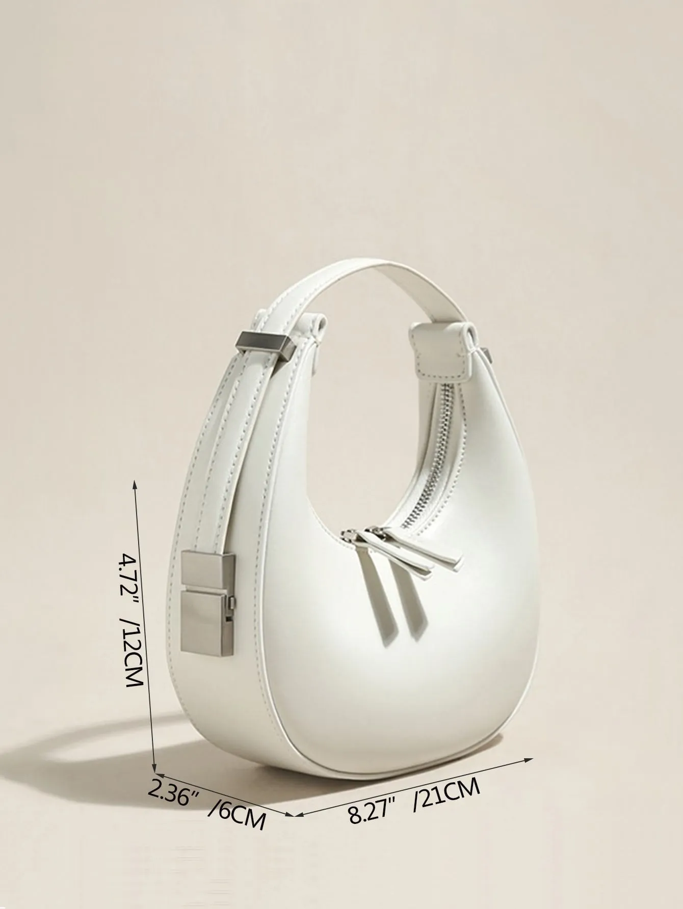 Ella Mini Hobo Bag - White- FD ⚡