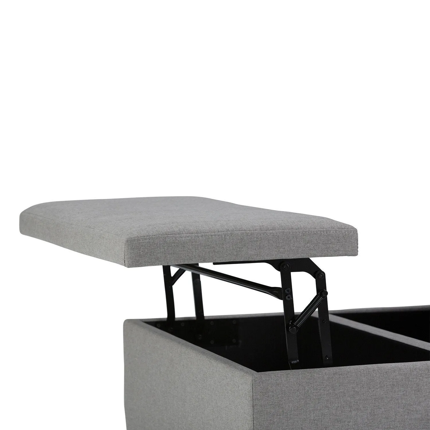 Ellis Table Ottoman in Linen