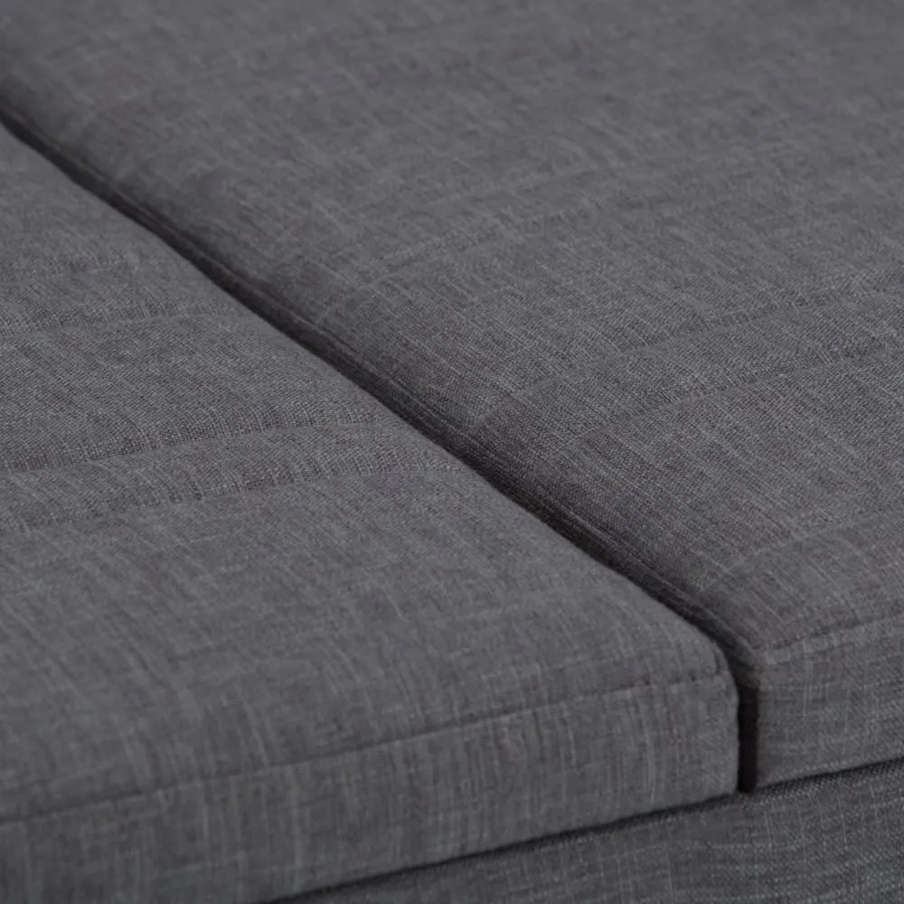 Ellis Table Ottoman in Linen