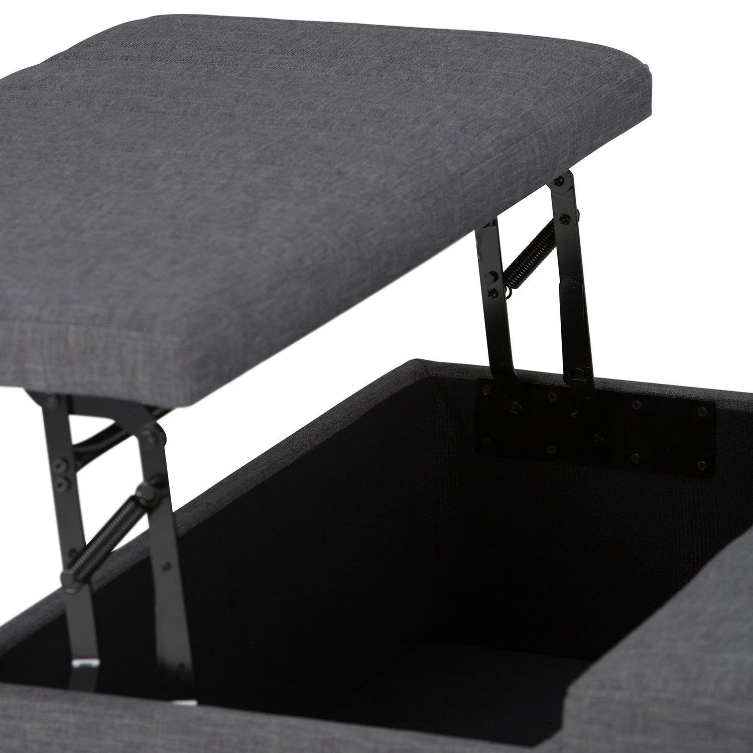 Ellis Table Ottoman in Linen