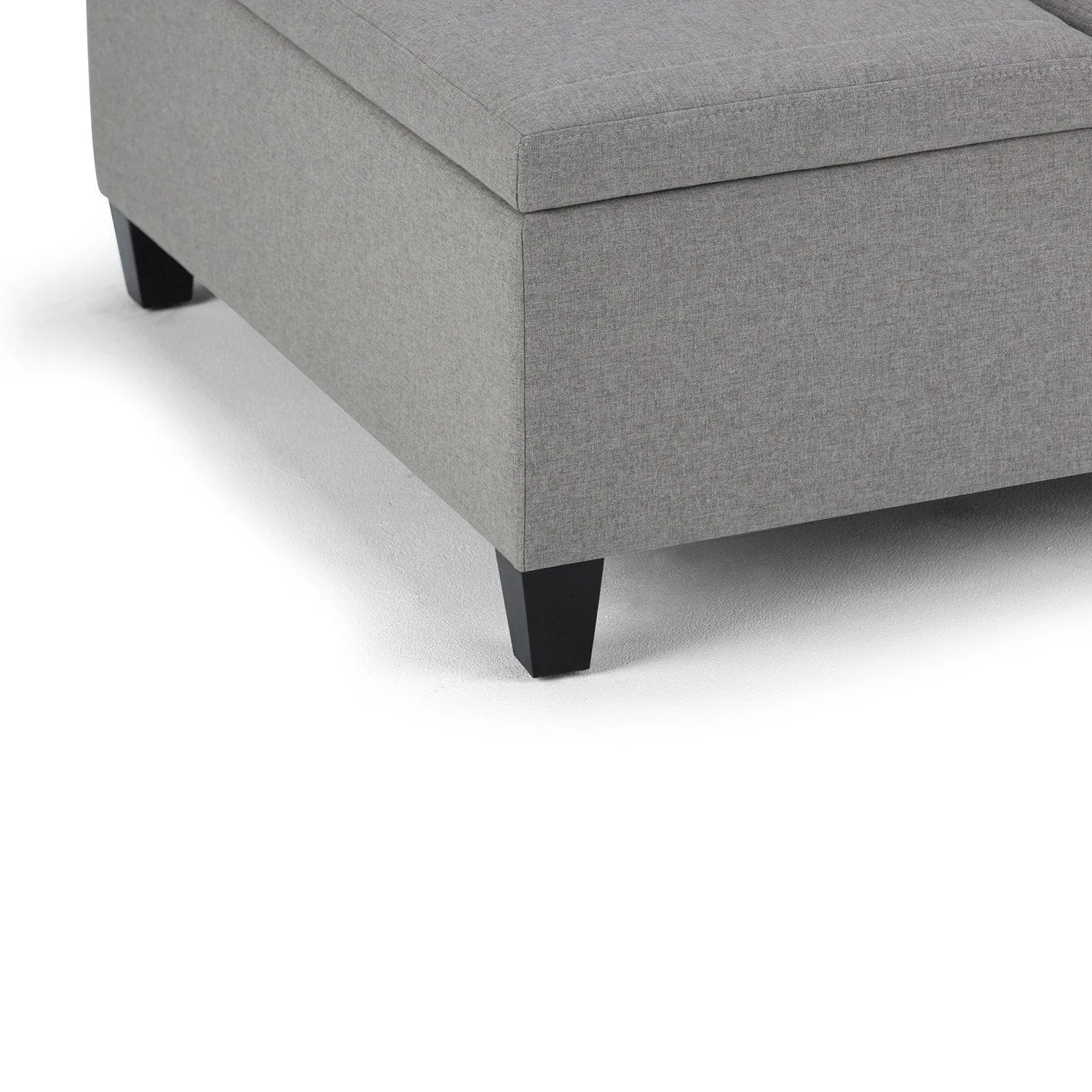 Ellis Table Ottoman in Linen