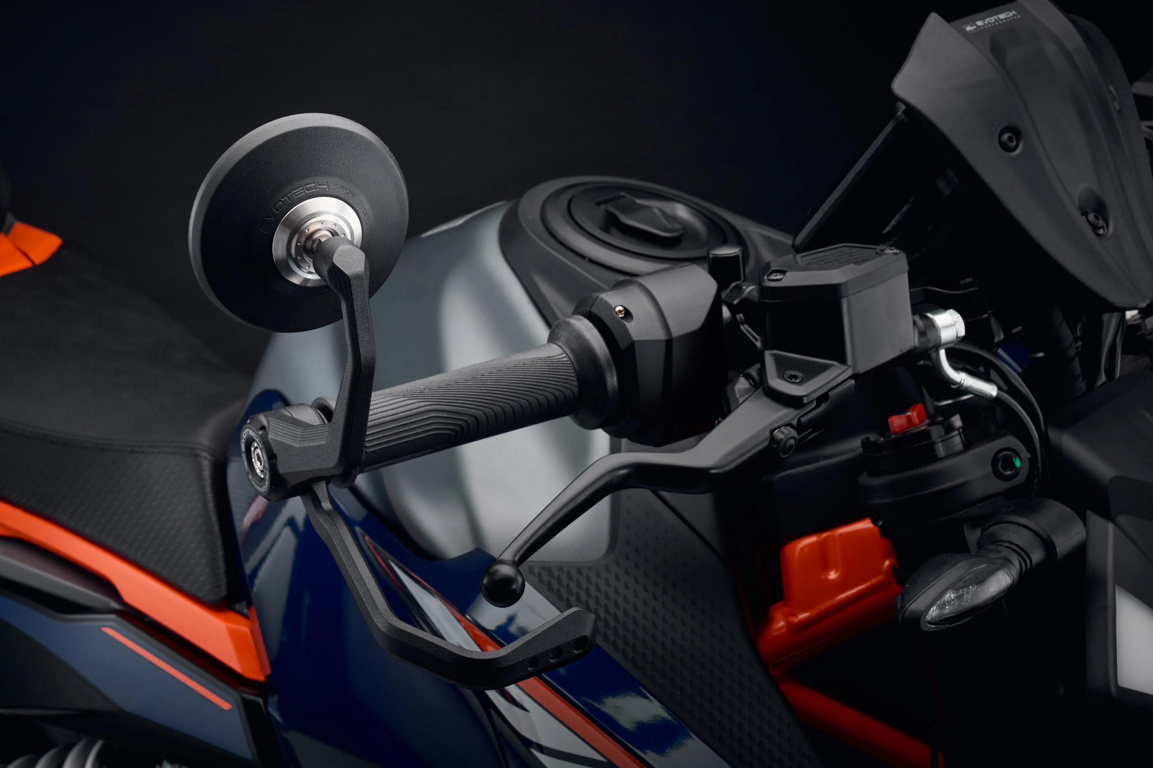 Evotech Bar End Mirrors / Brake and Clutch Protector Kit - KTM 390 Duke (2024 )