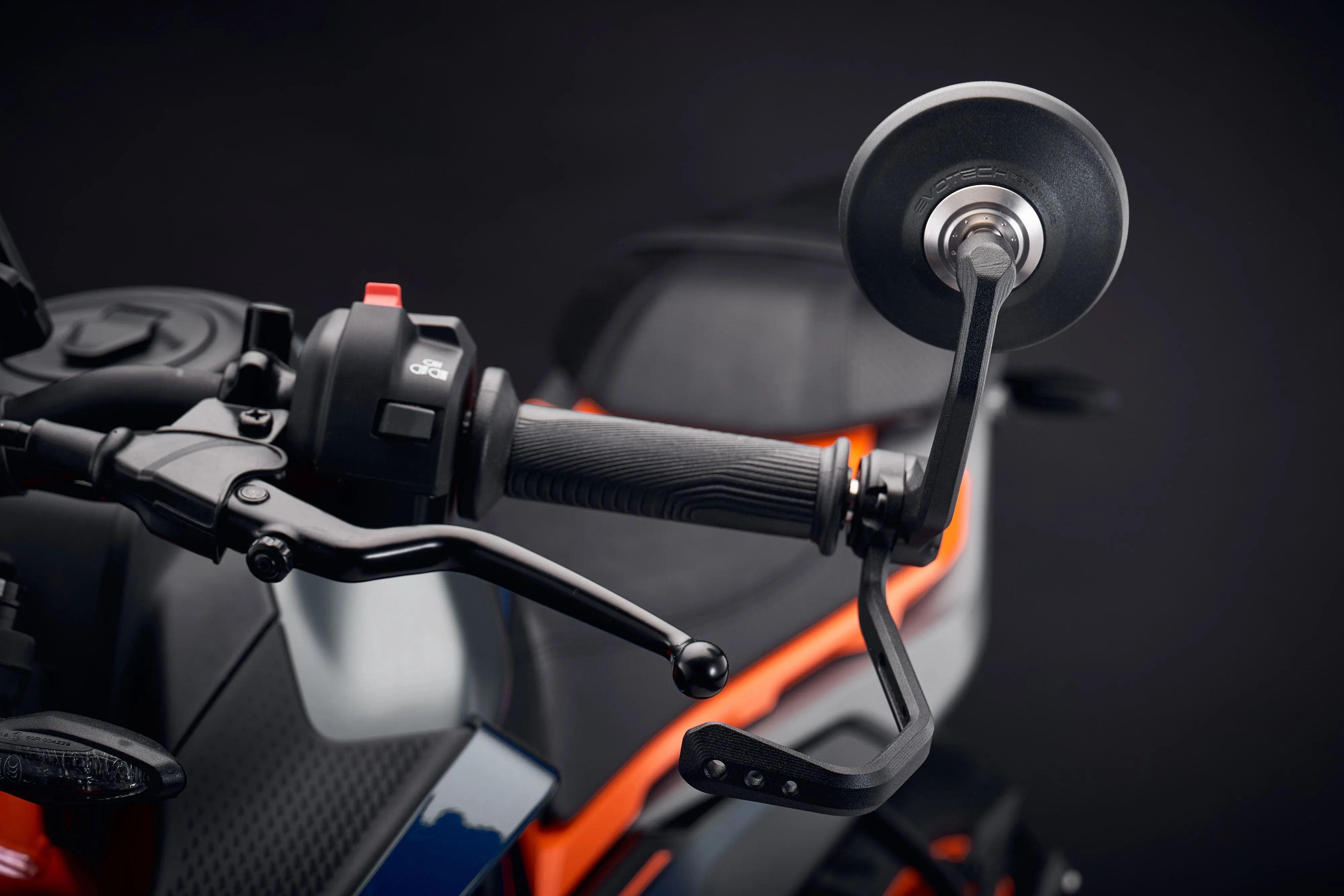 Evotech Bar End Mirrors / Brake and Clutch Protector Kit - KTM 390 Duke (2024 )