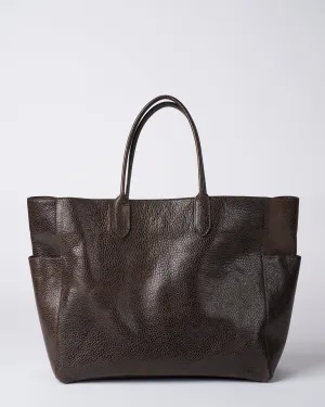 extra large pocket tote - dark khaki ovino