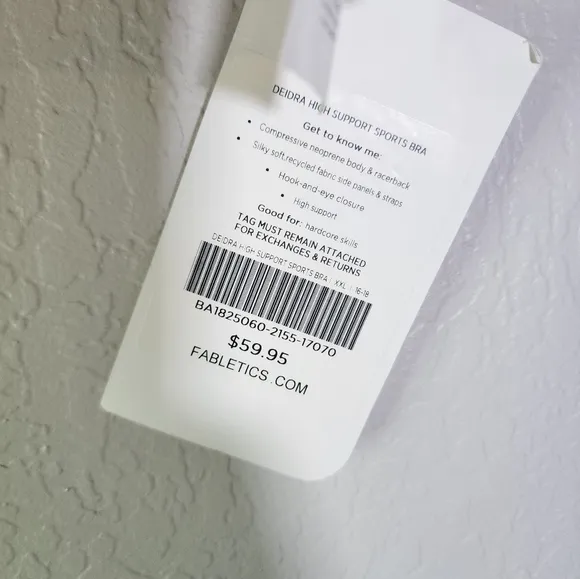 Fabletics Deidra High Support Sports Bra Size XXL