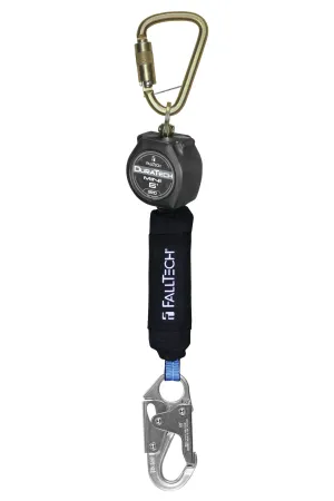 FallTech 72706SB1 6' Mini Personal SRL with Steel Snap Hook, Includes Steel Dorsal Connecting Carabiner