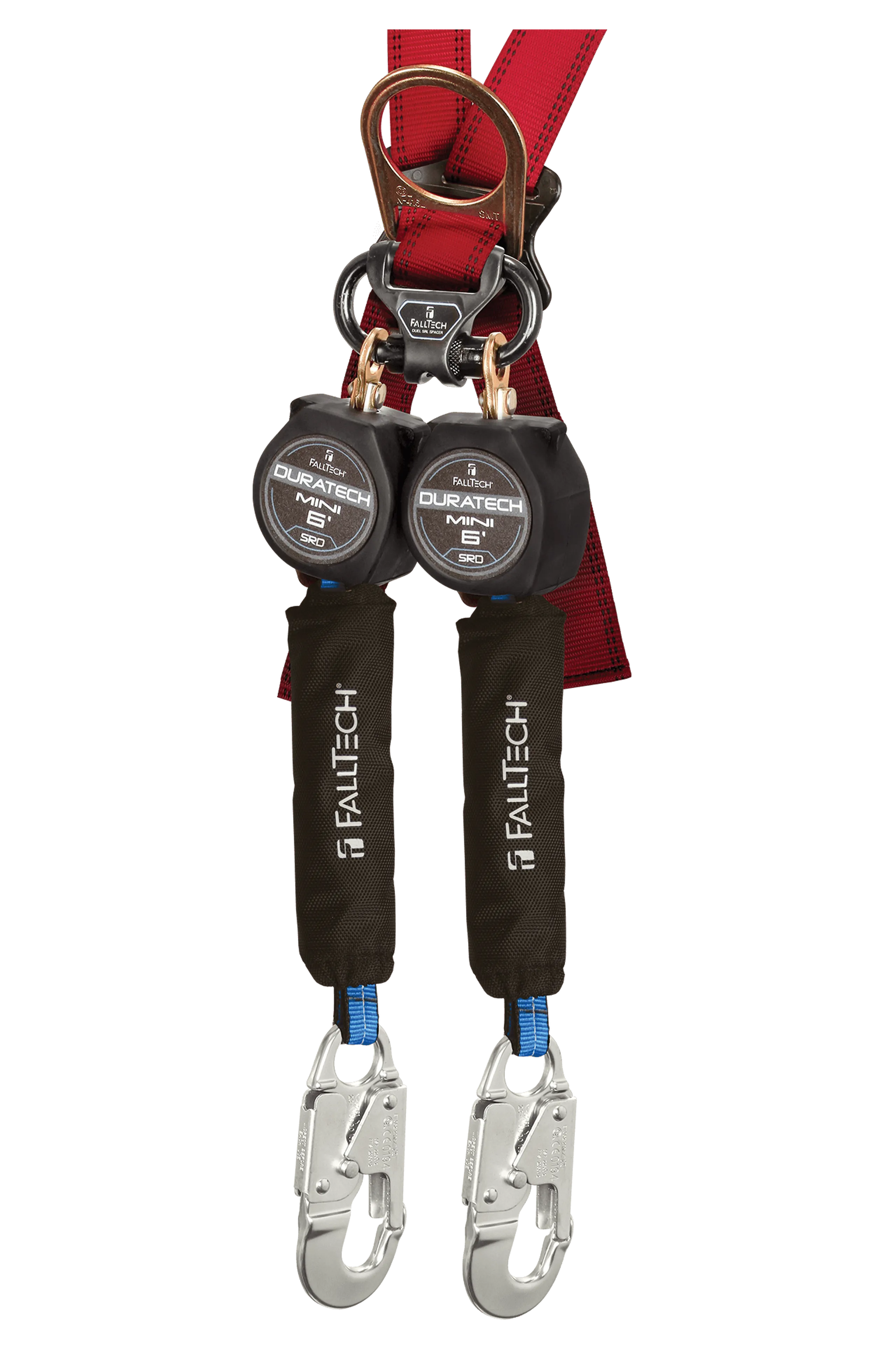 FallTech 72706TB4 6' Mini Personal SRL with Aluminum Snap Hooks, Includes Steel Dorsal Connecting Carabiner (each)