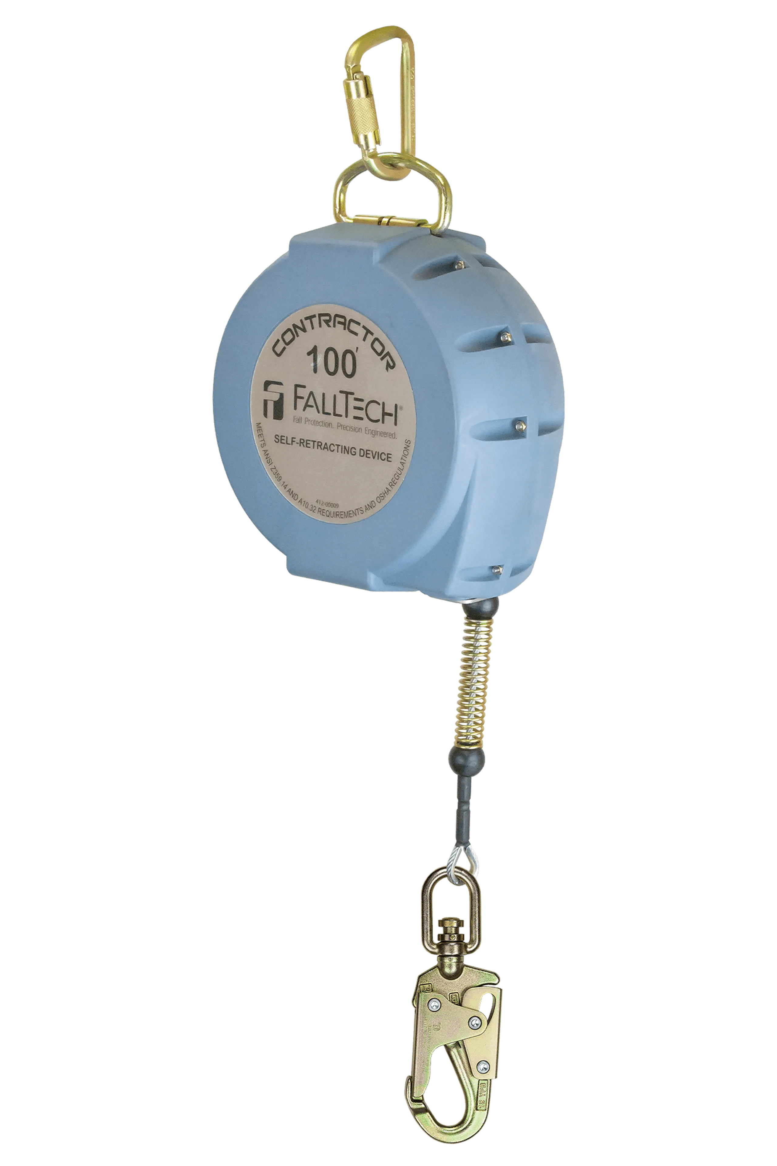 FallTech 7276100 FallTech® Contractor SRL with 100' Galvanized Cable and Anchorage Carabiner (each)