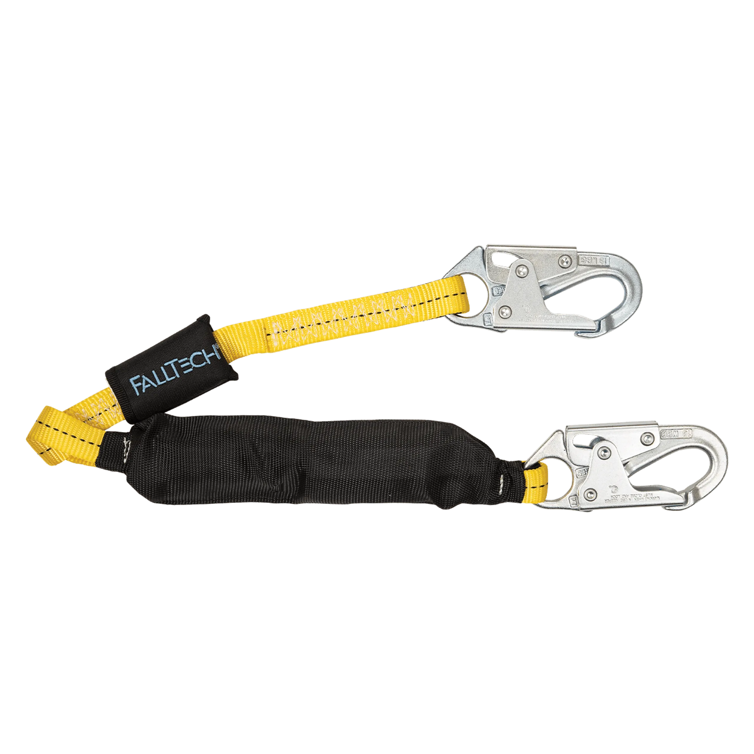 FallTech 8256LT3FT 3' Soft Pack FT Basic® Energy Absorbing Lanyard, Single-leg with Steel Snap Hooks (each)
