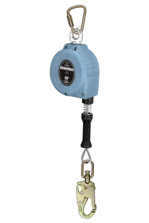 FallTech 83709SB7 9' DuraTech Cable SRL with Steel Swivel Snap Hook, Includes Steel Anchorage Carabiner (each)