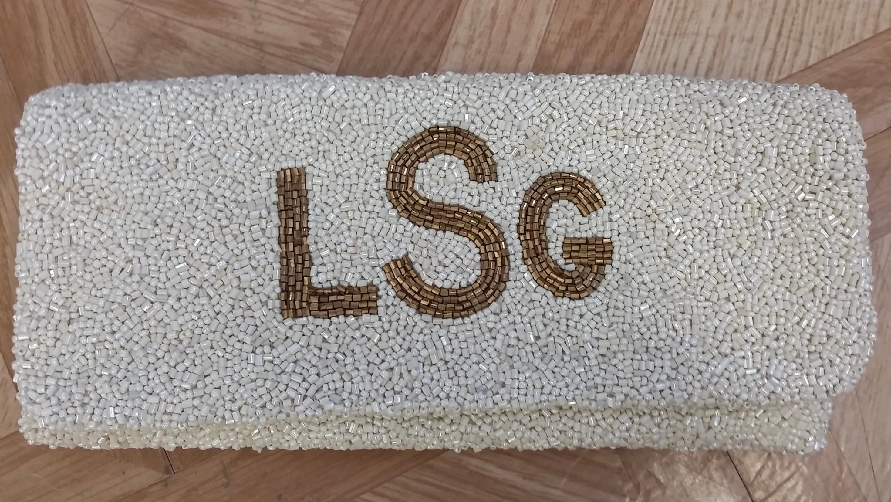Famous Beaded Bridal Foldover Clutch