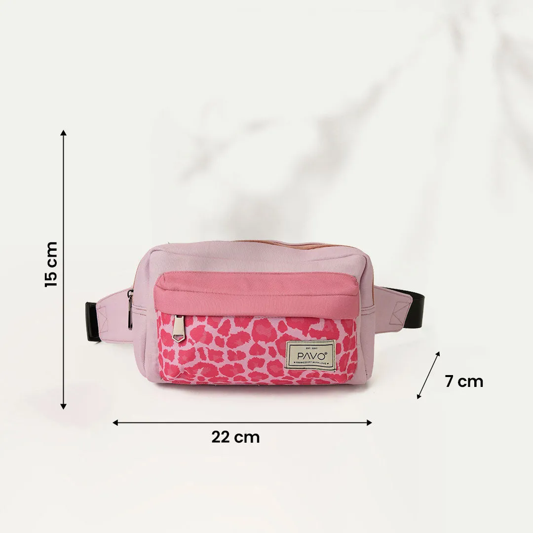 Fanny pack Leopard Pink