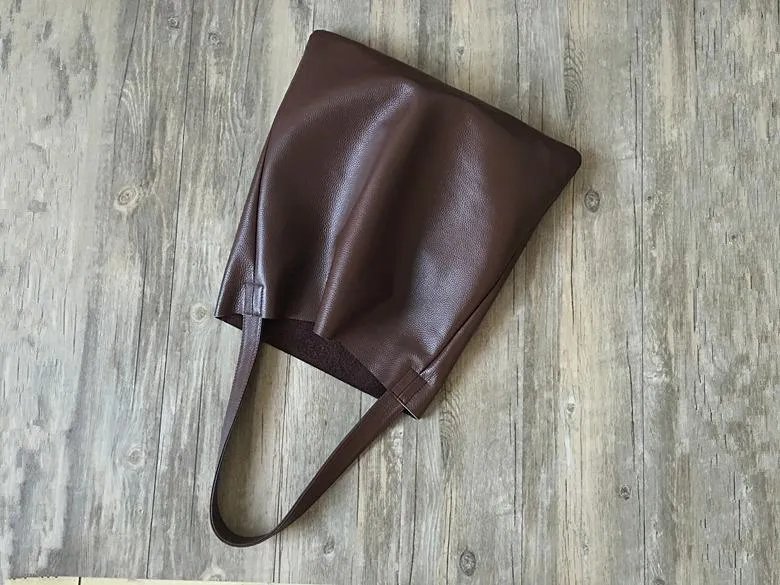 Fashion Womens Black Leather Vertical Tote Bag Green Shoulder Tote Bag Shoulder Purse For Women