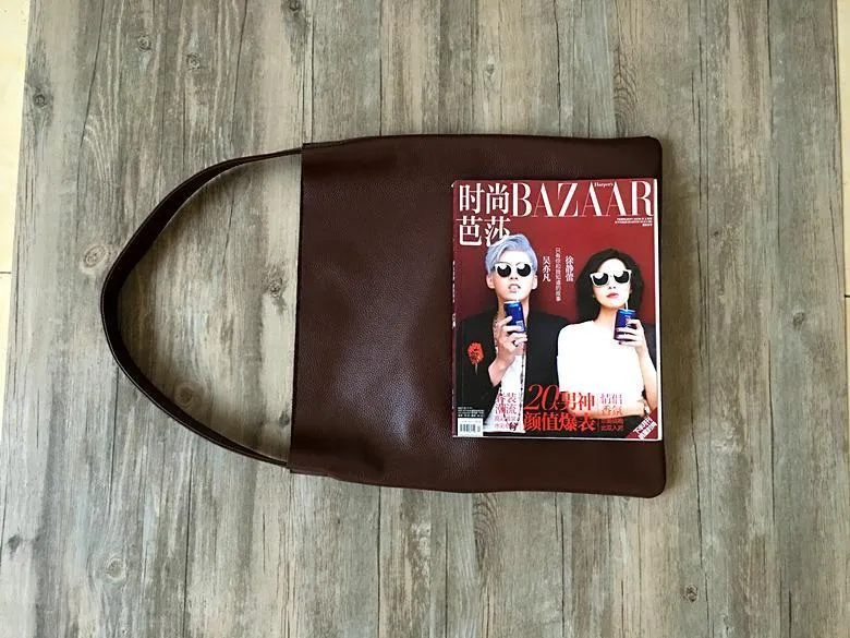 Fashion Womens Black Leather Vertical Tote Bag Green Shoulder Tote Bag Shoulder Purse For Women
