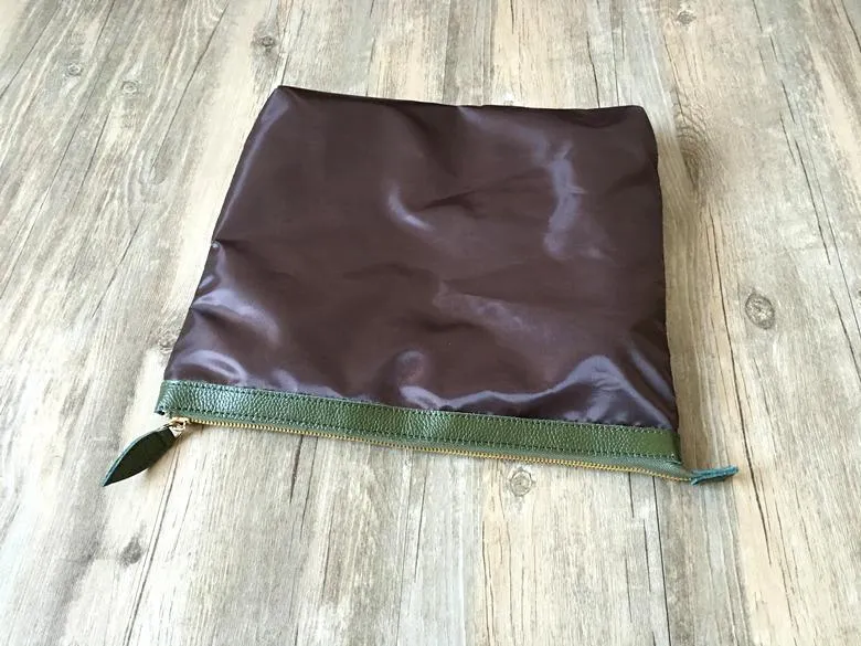 Fashion Womens Black Leather Vertical Tote Bag Green Shoulder Tote Bag Shoulder Purse For Women