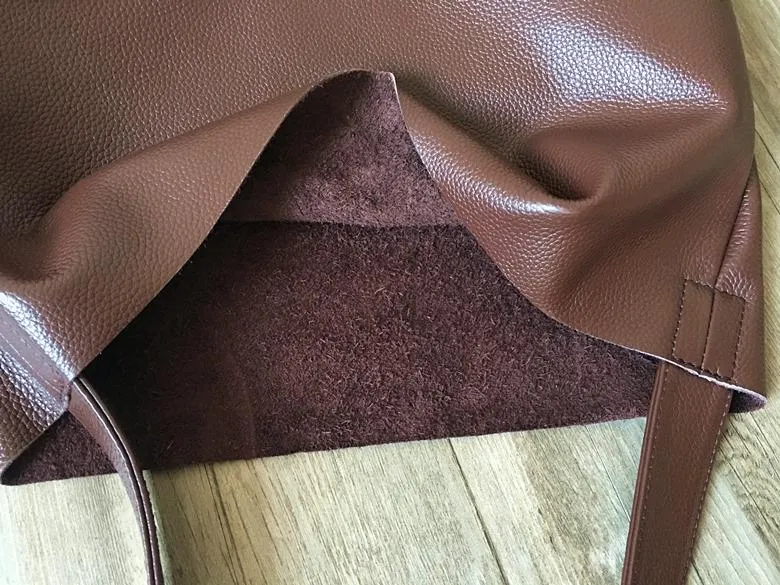 Fashion Womens Black Leather Vertical Tote Bag Green Shoulder Tote Bag Shoulder Purse For Women