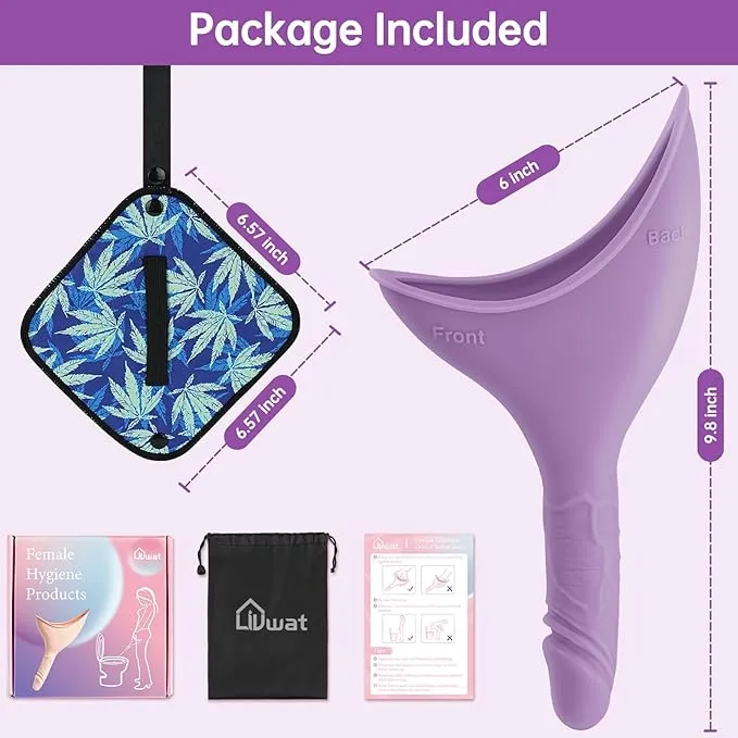 Female Urinal Device Pee Cloth for Women She Pee Stand Up Portable Urinal Pee Rag for Camping Outdoor Hiking Travel
