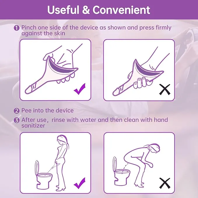 Female Urinal Device Pee Cloth for Women She Pee Stand Up Portable Urinal Pee Rag for Camping Outdoor Hiking Travel
