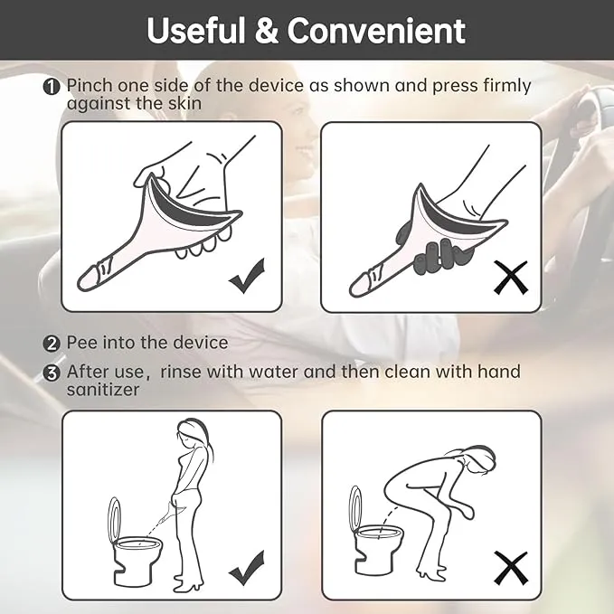 Female Urinal Device Pee Cloth for Women She Pee Stand Up Portable Urinal Pee Rag for Camping Outdoor Hiking Travel
