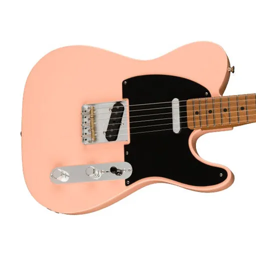 Fender Ltd Ed Vintera 50s Telecaster Modified Electric Guitar, Roasted Maple FB, Shell Pink