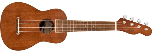 FENDER Seaside Soprano Ukulele Pack Walnut Fingerboard Natural