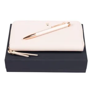 FESTINA FPBL222G-Set Mademoiselle Ivory (ballpoint pen & travel purse)